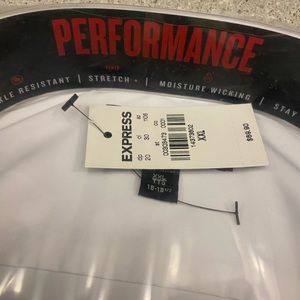 Express Slim Fit Performance white dress shirt